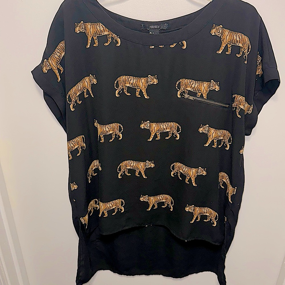 Tiger Print Top